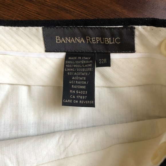Banana Republic mens gray suit pants 32 x 28 wool - Picture 3 of 8